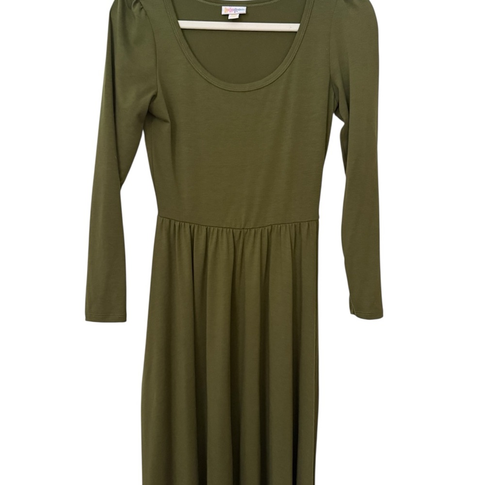LuLaRoe Olive Green Dress